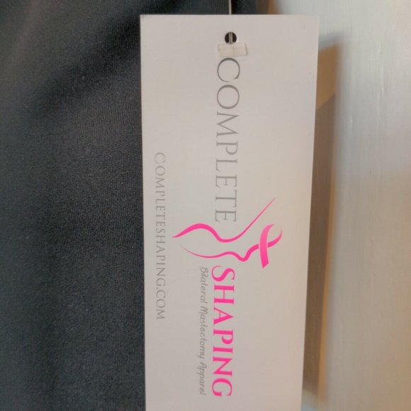 Mastectomy Camisole with Integrated Prosthetics, Large w D Cup, NWT, Black,Cut-O - Picture 3 of 8